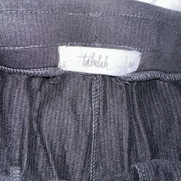 Talulah | charcoal ribbed jogger lounge pants - Picture 3 of 3